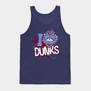 I Love Dunks Valour Blue Team Maroon Tank Top